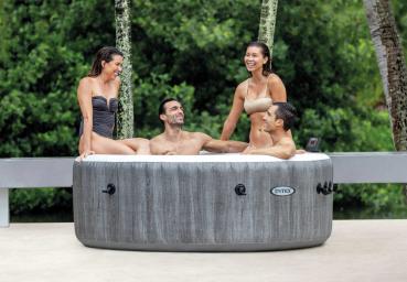 Preview: Steinbach Whirlpool Ø 216 x 71 cm PureSpa Greywood Deluxe